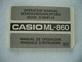 Casio ML 860 HB2